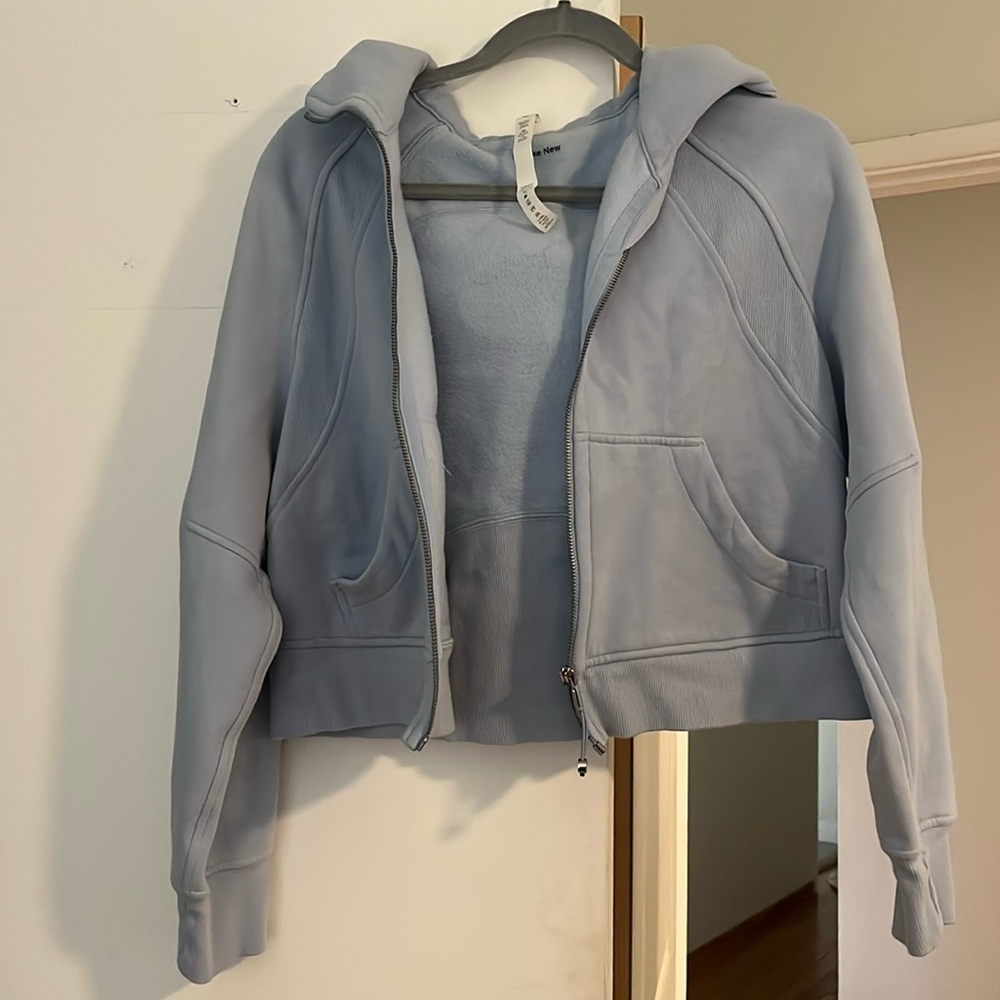 Lululemon Full Zip Scuba Light Blue